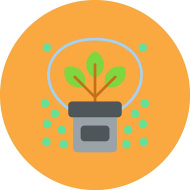 Çiçek. Web simgesi basit illüstrasyon