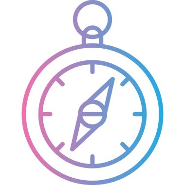 Pusula. Web simgesi basit illüstrasyon