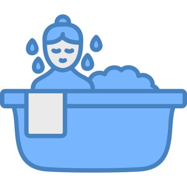 Yıkama. Web simgesi basit illüstrasyon