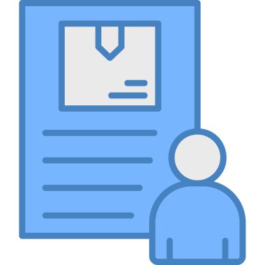 Belge. Web simgesi basit illüstrasyon