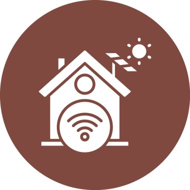 Kablosuz. Web simgesi basit illüstrasyon