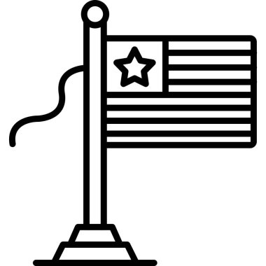 bayrak simgesi, vektör illüstrasyonu