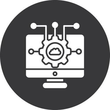 veri yönetimi simgesi. vektör illüstrasyonu