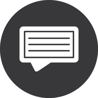 Sohbet vektör resimleme simgesi