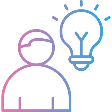 yaratıcı ampul vektör simgesi modern basit vektör illüstrasyonu