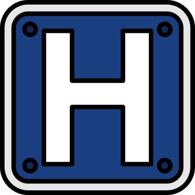 acil durum simgesi vektör illüstrasyonu