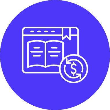 kitap vektörü illüstrasyonu, eğitim, bilgi simgesi