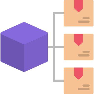Web tasarımı ve geliştirme renkli simge, vektör illüstrasyonu