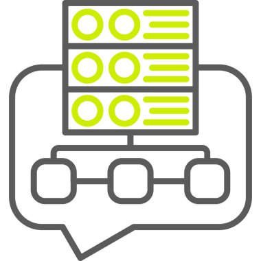 Konuş. Web simgesi basit illüstrasyon