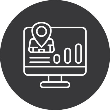 seo modern simgesinin vektör illüstrasyonu