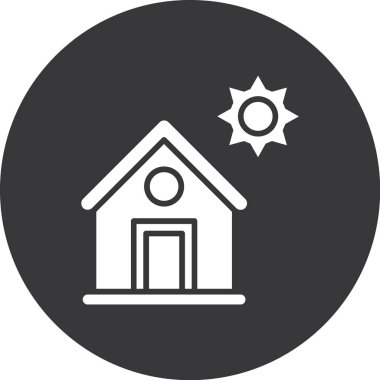 Modern yapı simgesinin vektör illüstrasyonu