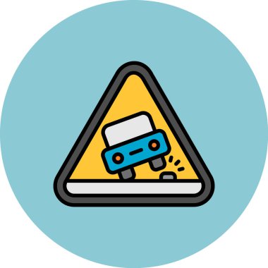 Araba kaza kutsal kişilerin resmi, vektör çizim