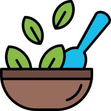 Tabak organik ikonu filtrelenmiş taslak biçiminde