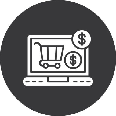 İnternet alışveriş simgesi. beyaz arkaplanda izole edilmiş web tasarımı için alışveriş arabası vektör simgesi