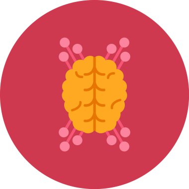 beyin ikonu vektör illüstrasyonu