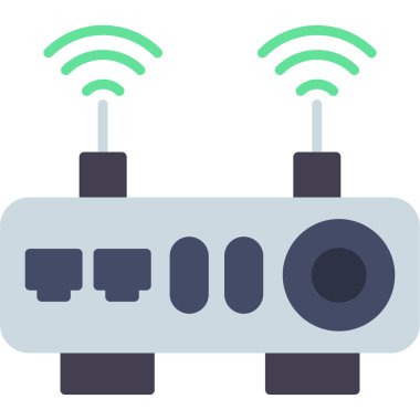 Kablosuz. Web simgesi basit illüstrasyon