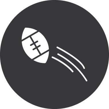 Ragbi topu ikonu. Beyaz arkaplanda izole edilmiş web tasarımı için ragbi topu vektör simgesinin basit çizimi