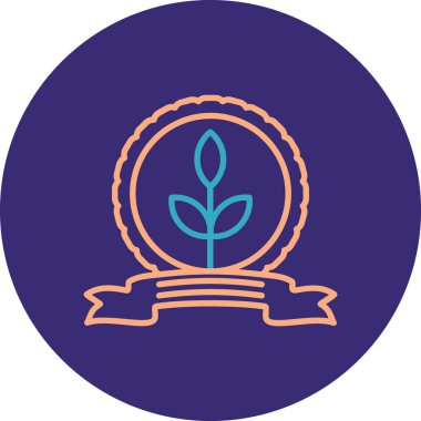 Bir ağaç simgesinin vektör illüstrasyonu