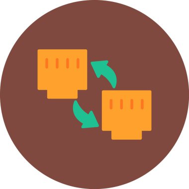 Modern simgenin vektör illüstrasyonu