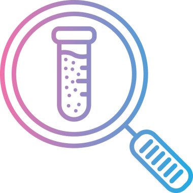 Test tübü simgesinin vektör illüstrasyonu