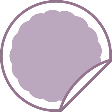 Mor çiçek, illüstrasyon, beyaz arkaplanda vektör.