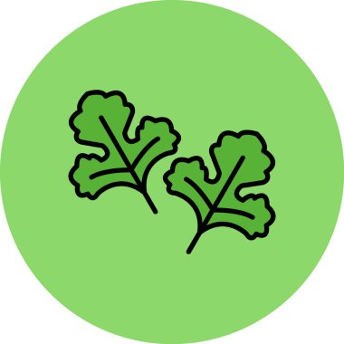 Bir brokoli simgesinin vektör çizimi