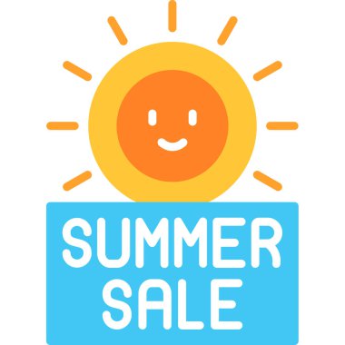 yaz indirimi afişi, vektör illüstrasyonu