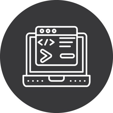 Bilgisayar simgesinin vektör illüstrasyonu