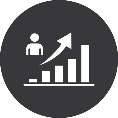 growth vector glyph icon design
