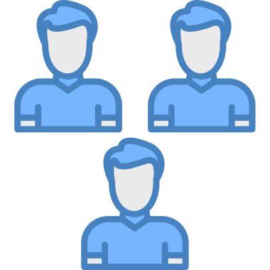 kullanıcı simgesi seti. düz tasarım biçimi