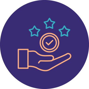 Bir insan simgesinin yıldız vektör çizimi