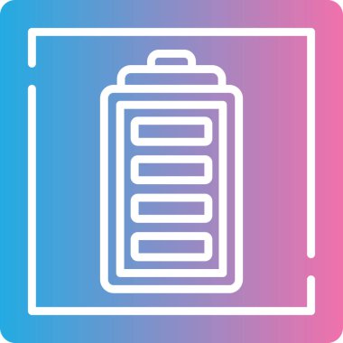 Pil. Web simgesi basit illüstrasyon