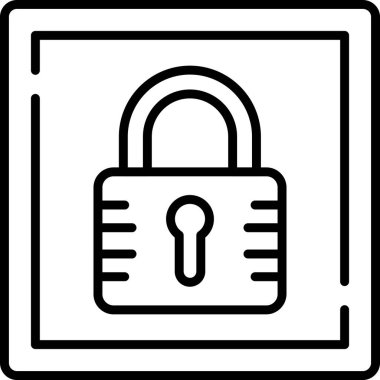 ikon vektör illüstrasyonunu kilitle