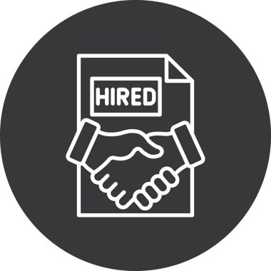 Anlaşma simge vektör çizim