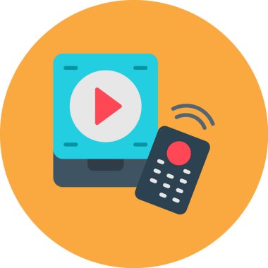 Mobil uygulama için düz tasarım modern simge