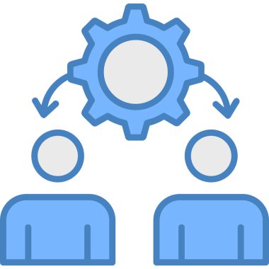 İnsan simgesinin vektör illüstrasyonu