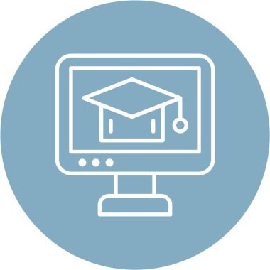 Bilgisayar vektör simgesi modern basit vektör illüstrasyonu