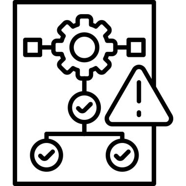 Basit ve minimalist çizgi vektör simgesi
