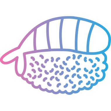 Mavi ve pembe çizgi film ikonunun vektör çizimi