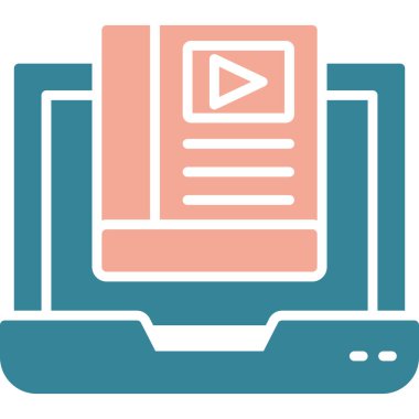 Bilgisayar. Web simgesi basit illüstrasyon