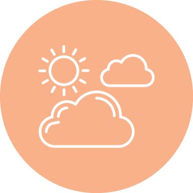 Beyaz arkaplanda bulut simgesi izole edildi