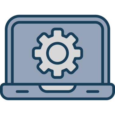 vektör simgesi modern basit illüstrasyon ayarlanıyor