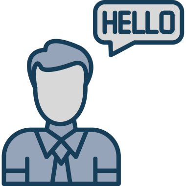 Çağrı merkezi simgesi. Web için müşteri merkezi vektör simgelerinin basit çizimi