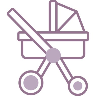 At arabası. Web simgesi basit illüstrasyon