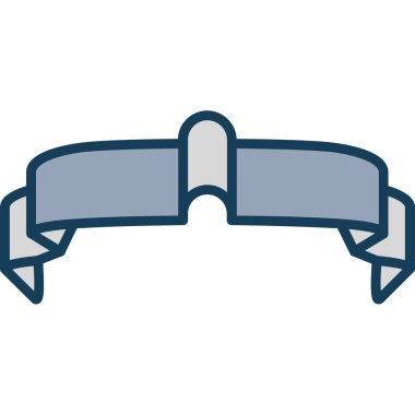 kurdele dekorasyonu izole edilmiş ikon vektör illüstrasyon tasarımı