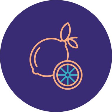 elma meyve web simgesi, basit vektör illüstrasyonu