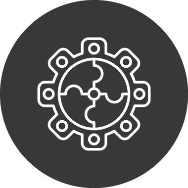 Çarkçı. Web simgesi basit illüstrasyon