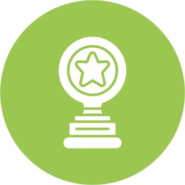 Bir yıldızın bardak ile vektör simgesi