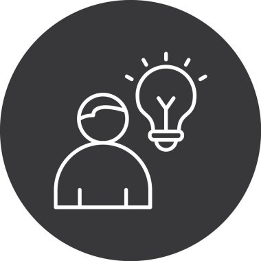 İnsan simgesinin vektör illüstrasyonu