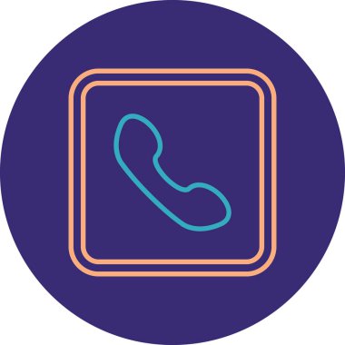 Telefon simgesi vektör illüstrasyonu